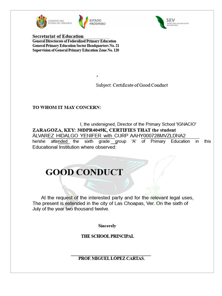 Good Conduct | PDF