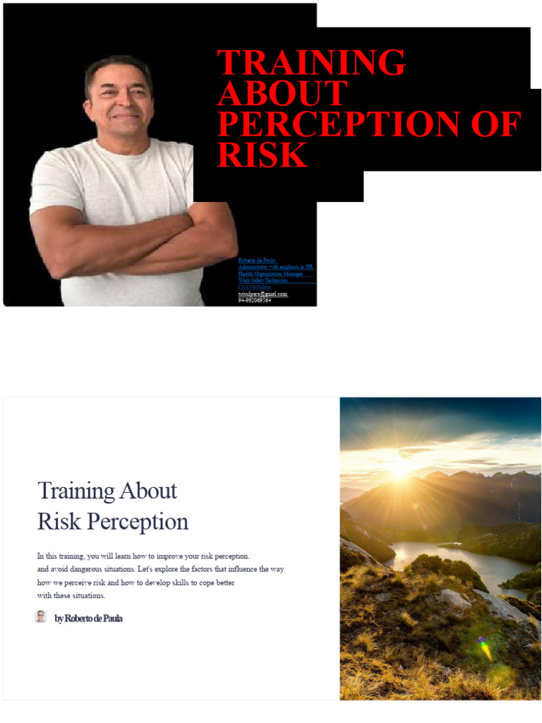 Risk Perception Training Guide | PDF | Risk | Perception