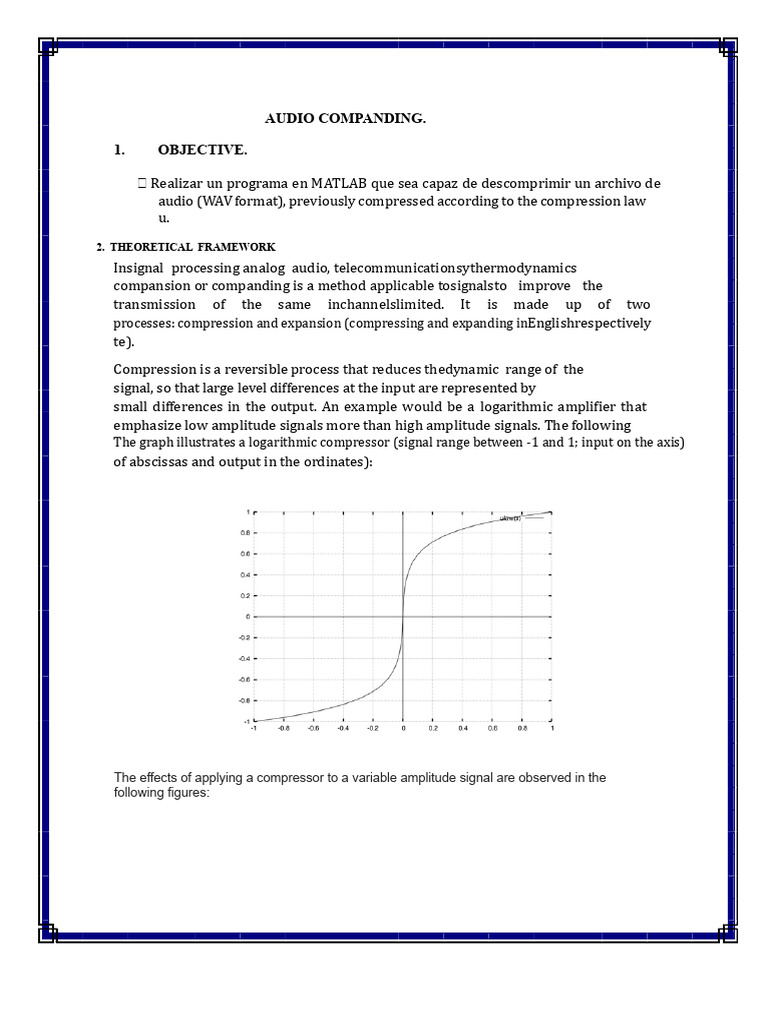 COMPRESSION AND DECOMPRESSION LAW U Law A | PDF | Data Compression ...