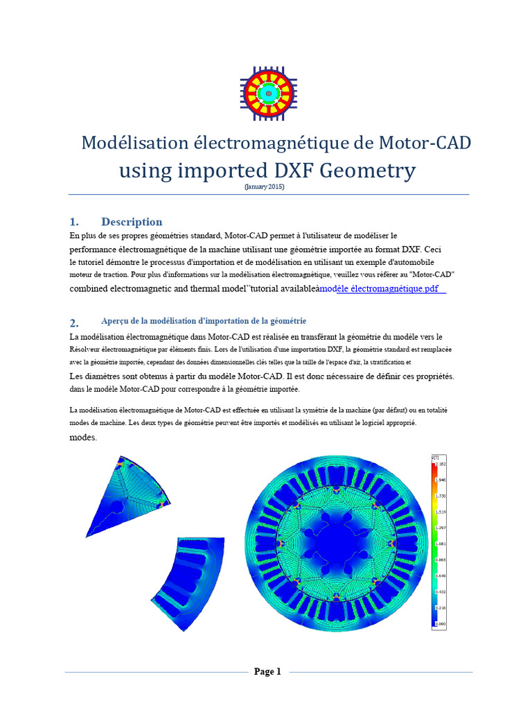 Importation de géométrie DXF dans Motor-CAD | PDF | Modèle mathématique ...