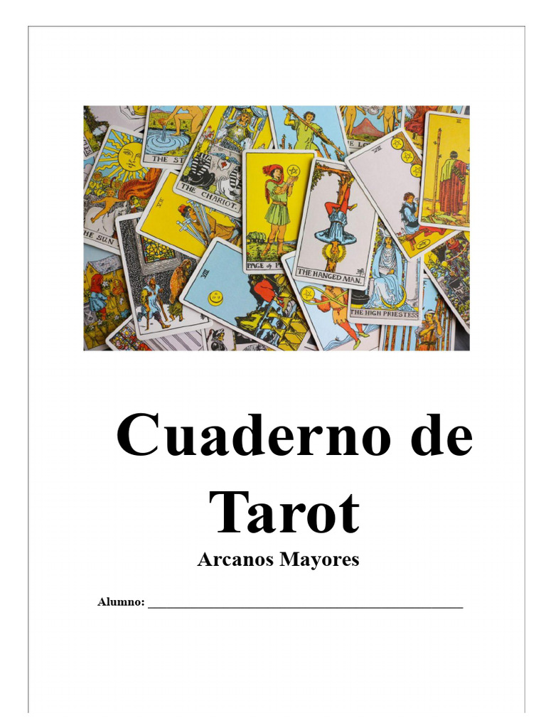Cuaderno de Tarot Arcanos Mayores | PDF | Tarot | Arcanos Mayores