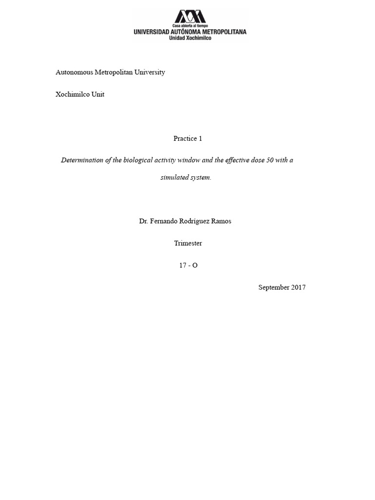 Biological Activity and Effective Dose Simulation | PDF | Pharmacology ...