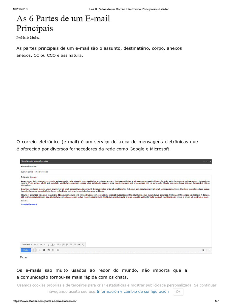 Partes Essenciais de um E-mail | PDF | Comunicação | Comunicação humana