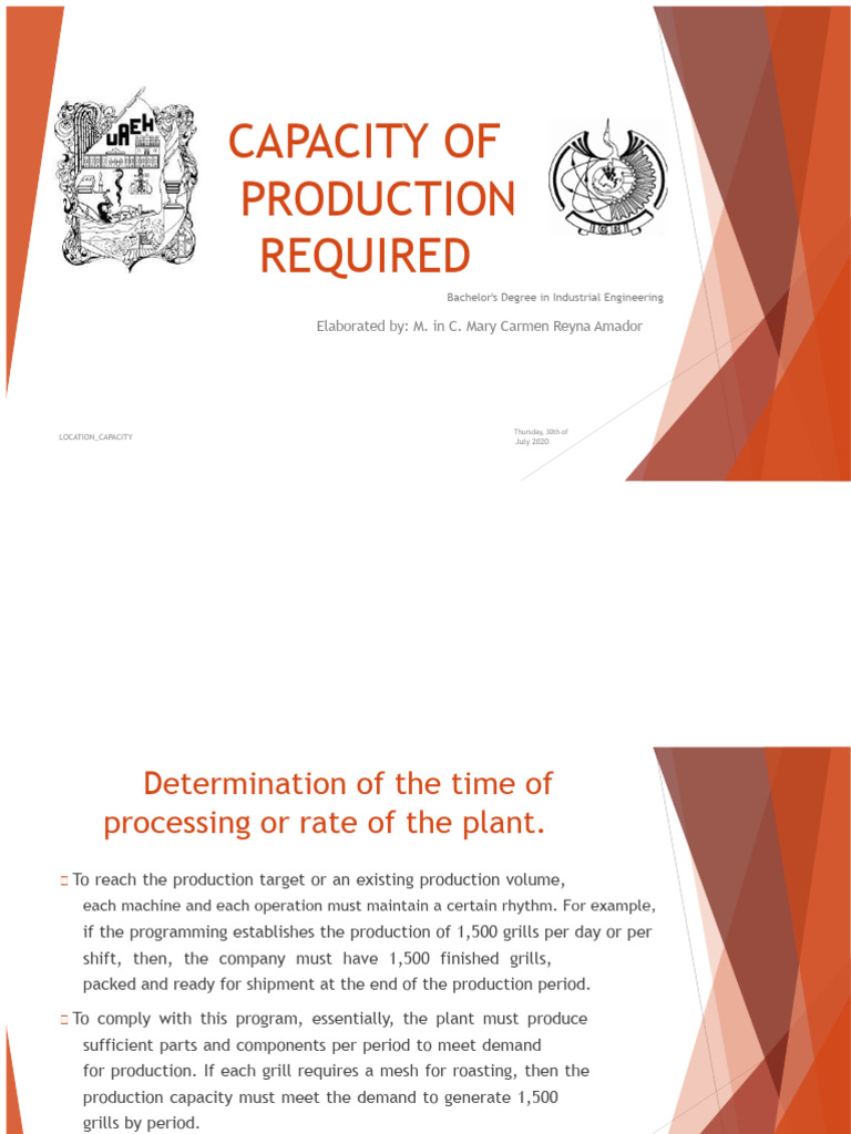 Required Production Capacity | PDF