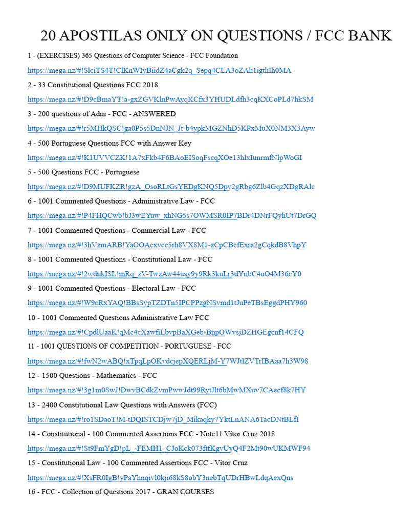 FCC Exam Questions and Resources | PDF | Logic | Inquiry