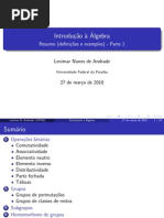 Introd Algebra - Resumo 1 - Lenimar N Andrade