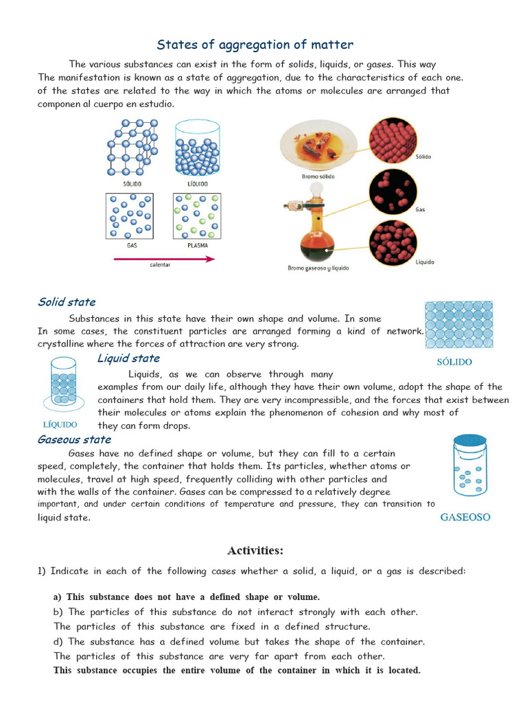States of Matter: Solids, Liquids, Gases | PDF | Gases | Liquids