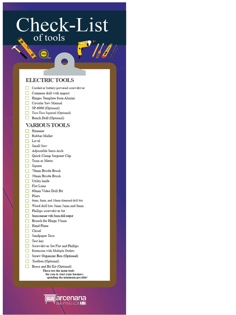 Essential Tools Checklist for Startups | PDF