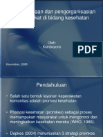 Pemberdayaan Dan Pengorganisasian Masyarakat Di Bidang Kesehatan