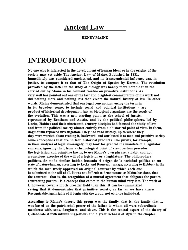 Evolution of Law in Ancient Societies | PDF | Will And Testament ...