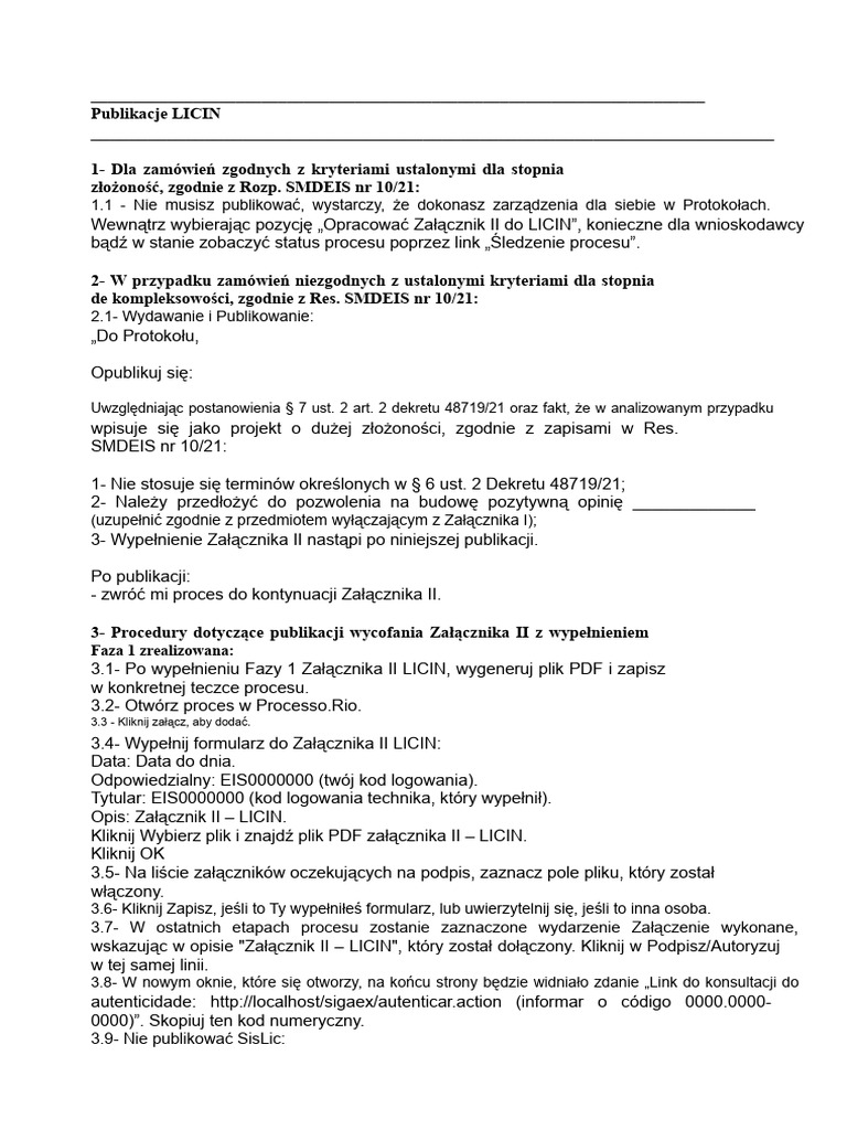 Wskazówki LICIN 2.0 | PDF