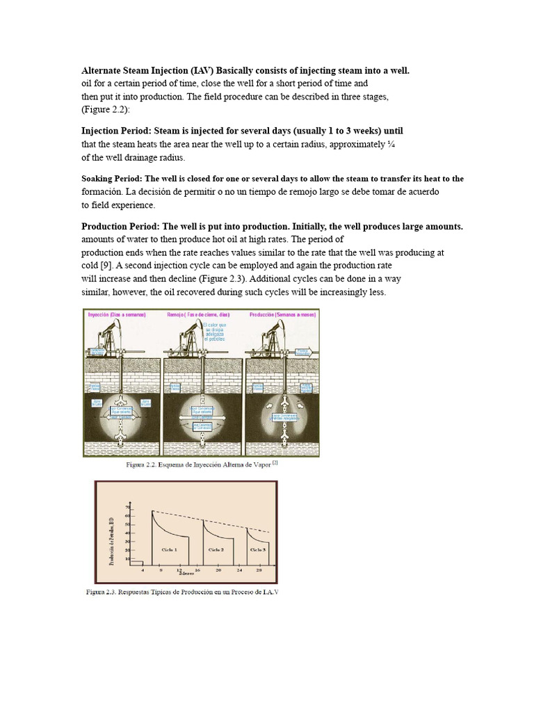Alternating Steam Injection Process Explained | PDF | Petroleum ...