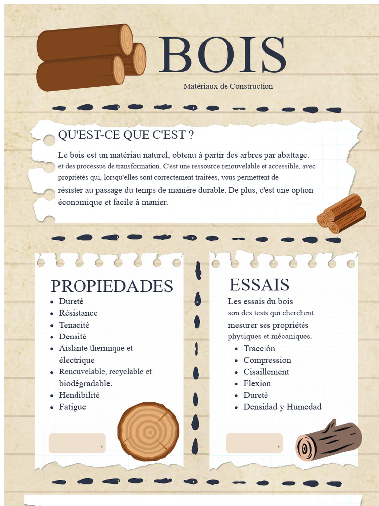 Propriétés et avantages du bois | PDF