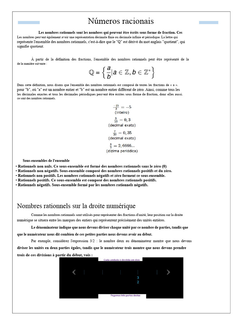 Comprendre les nombres rationnels | PDF | Nombre rationnel | Entier naturel