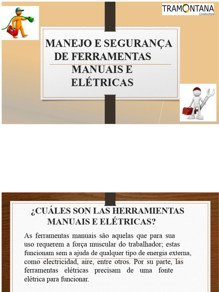 MANUSEIO E SEGURANÇA DE FERRAMENTAS MANUAIS E ELÉTRICAS | PDF | Martelo ...