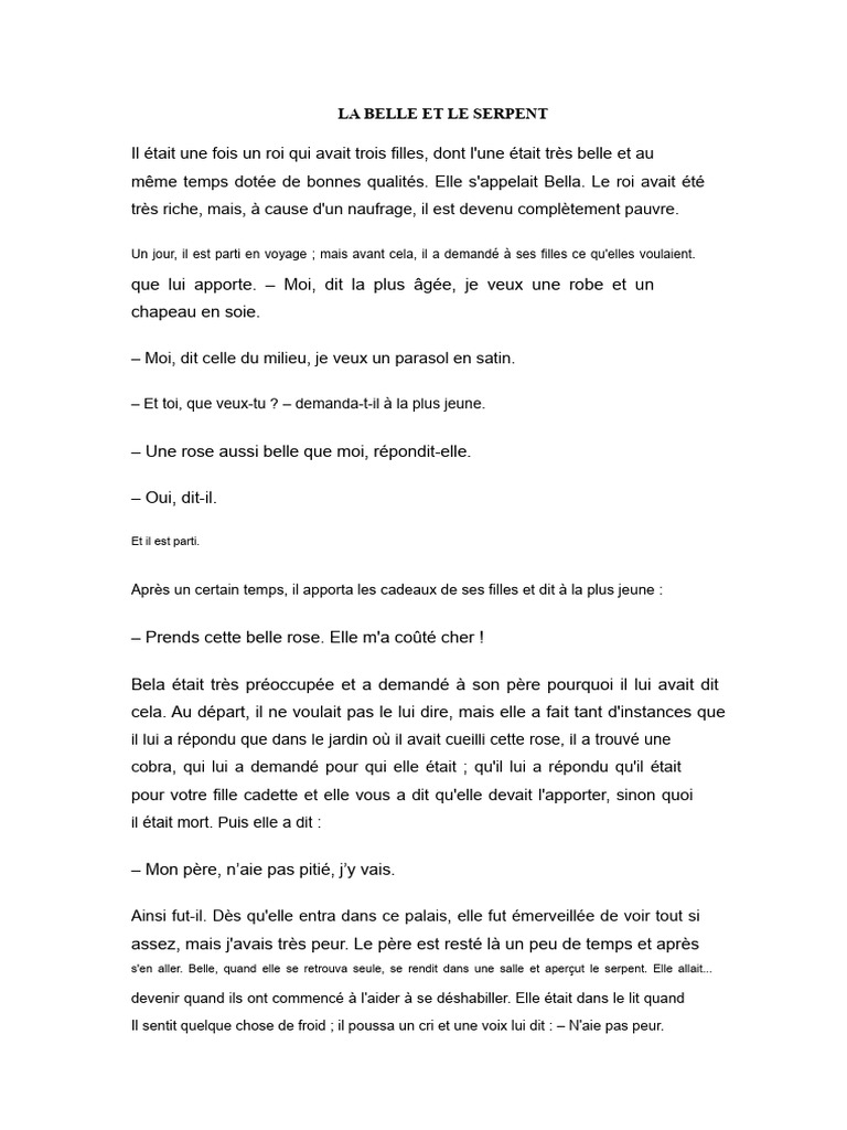 Contes populaires : Amour et ruse | PDF