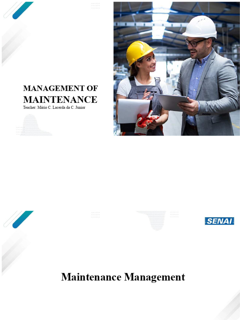 Effective Maintenance Management Strategies | PDF
