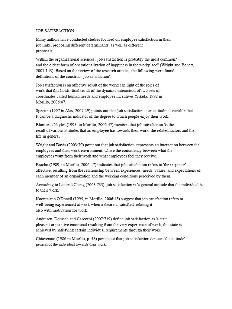 Understanding Job Satisfaction Factors | PDF | Motivational | Motivation