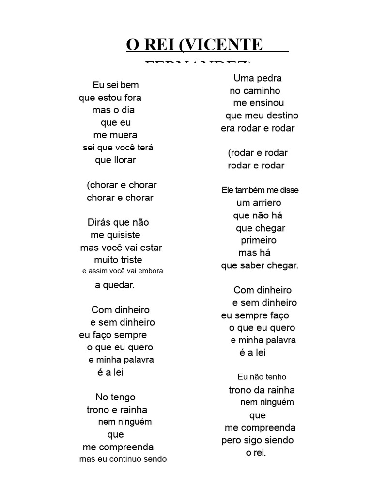 Letras de Músicas de Amor e Desilusão | PDF | Amor