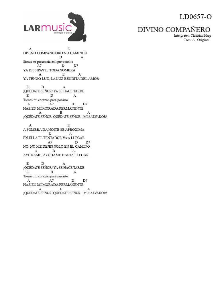 Divino Compañero: Letra y Mensaje | PDF