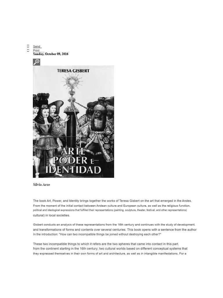 Art, Power, and Identity in Andean Culture | PDF | Liberal Arts Education