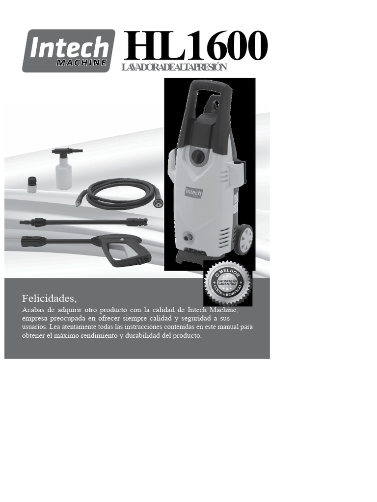 Intech Machine HL-1600 | PDF | Agua | Poder (Física)