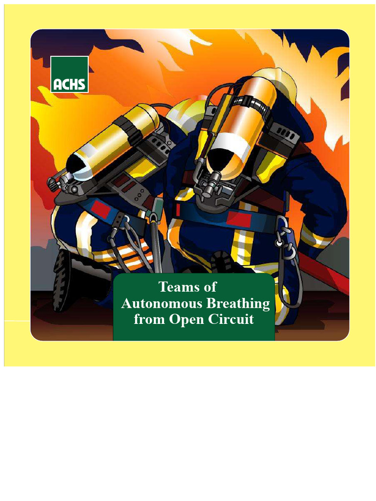 Open Circuit SCBA User Manual | PDF | Respiration | Gases