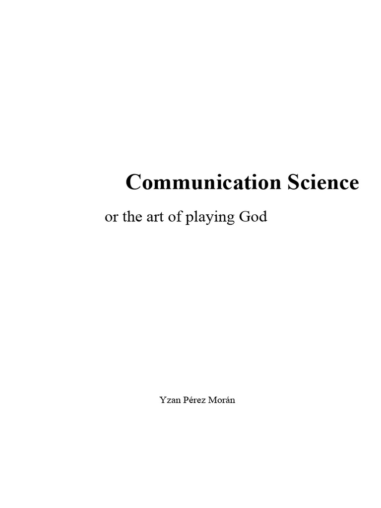 The Art of Playing God (Preview) | PDF | Concept | Communication