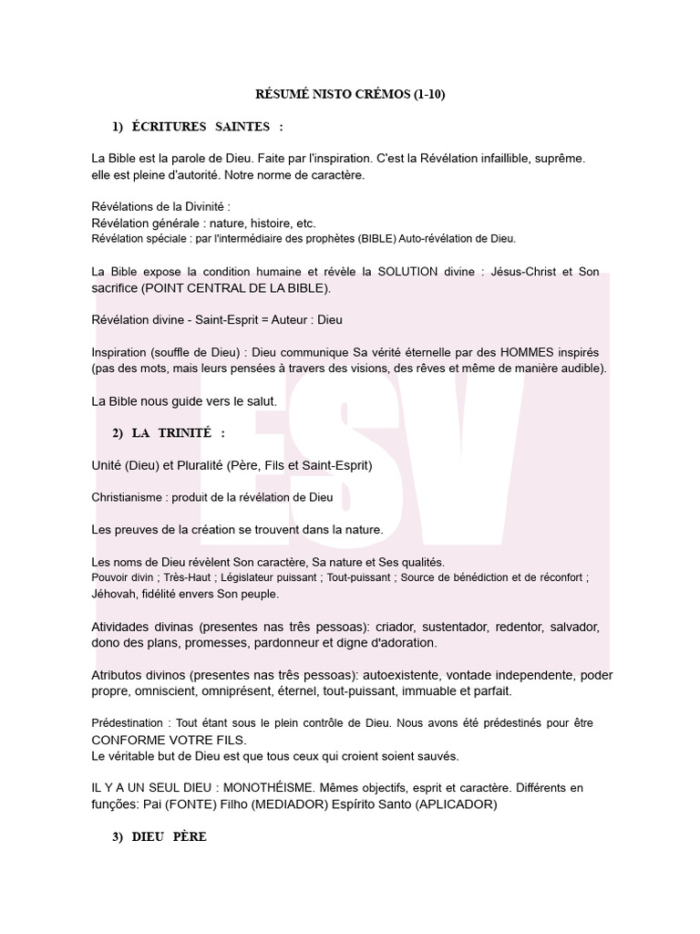 Révélations bibliques et nature divine | PDF | Dieu | Justification ...