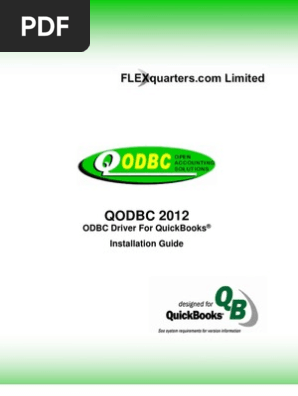 Qodbc 2012: Odbc Driver For Quickbooks Installation Guide | PDF | Microsoft  Access | Databases