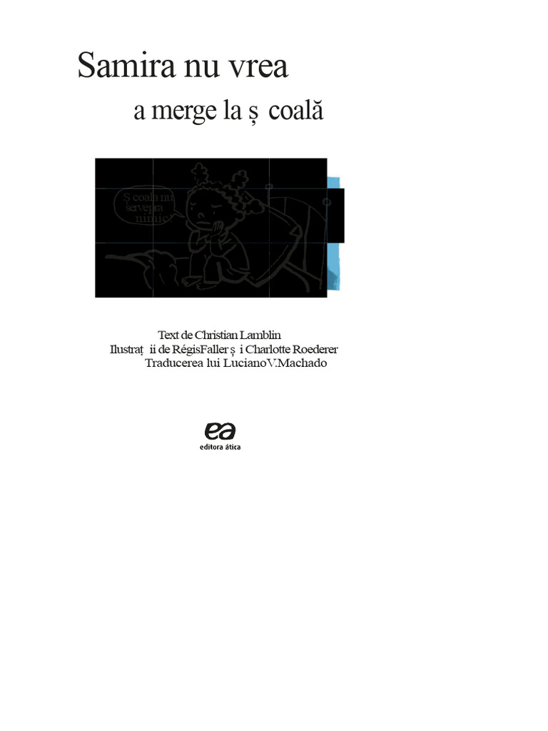 Samira Nu Vrea Să Mergă La Școală | PDF