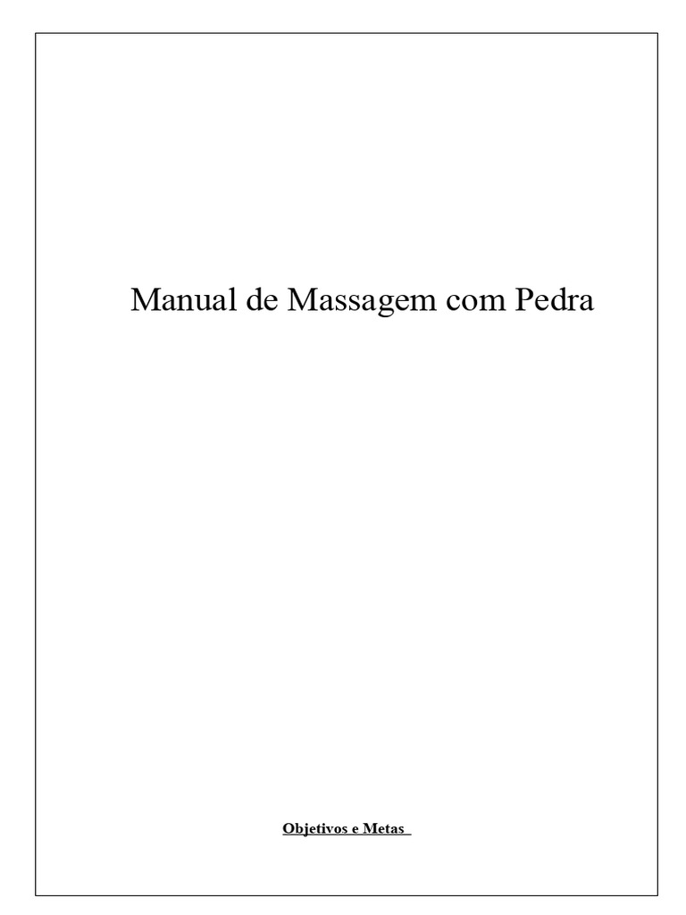 Guia Completo de Massagem com Pedras | PDF | Pele | Neurônio