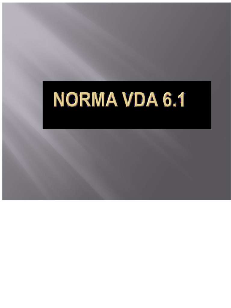 Norme VDA 6.1 : Certification Qualité Automobile | PDF | Audit | Économie