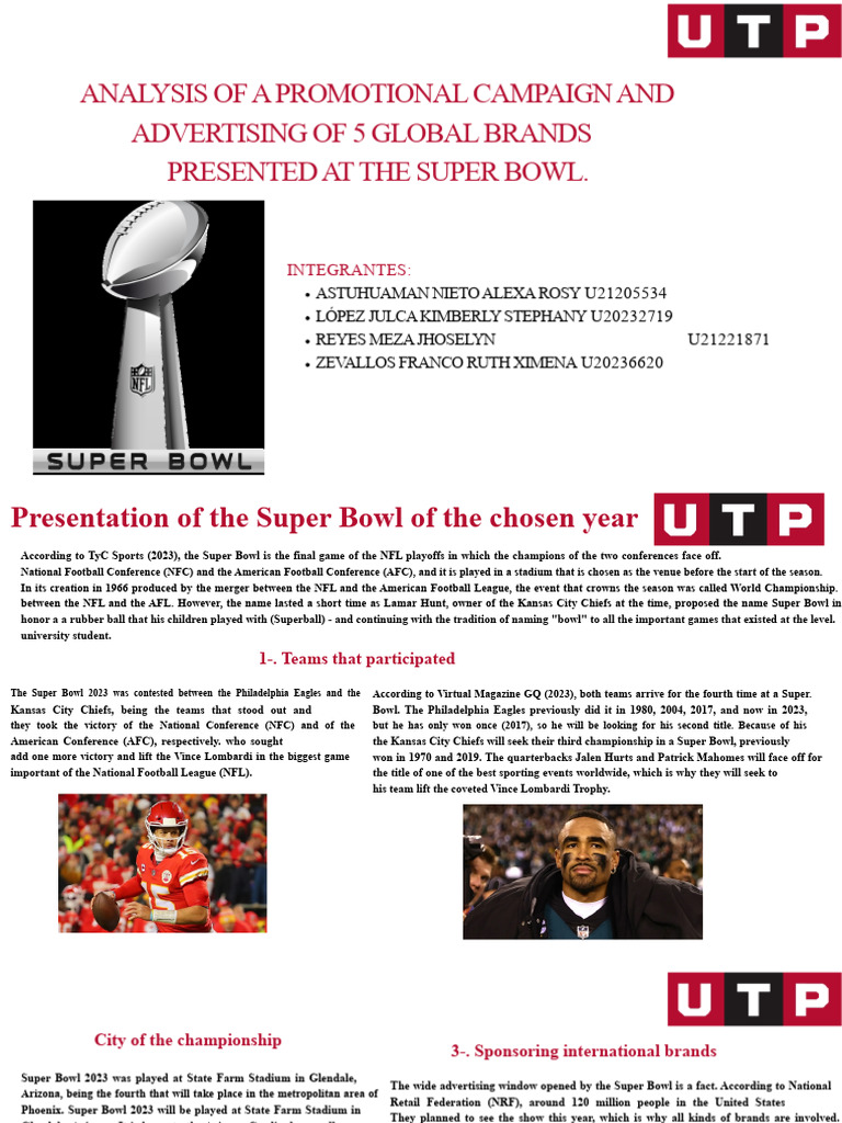 Super Bowl 2023: Brand Campaign Analysis | PDF | Super Bowl | Advertising