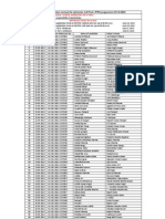 List of Applications Received For Admission 5.6.12