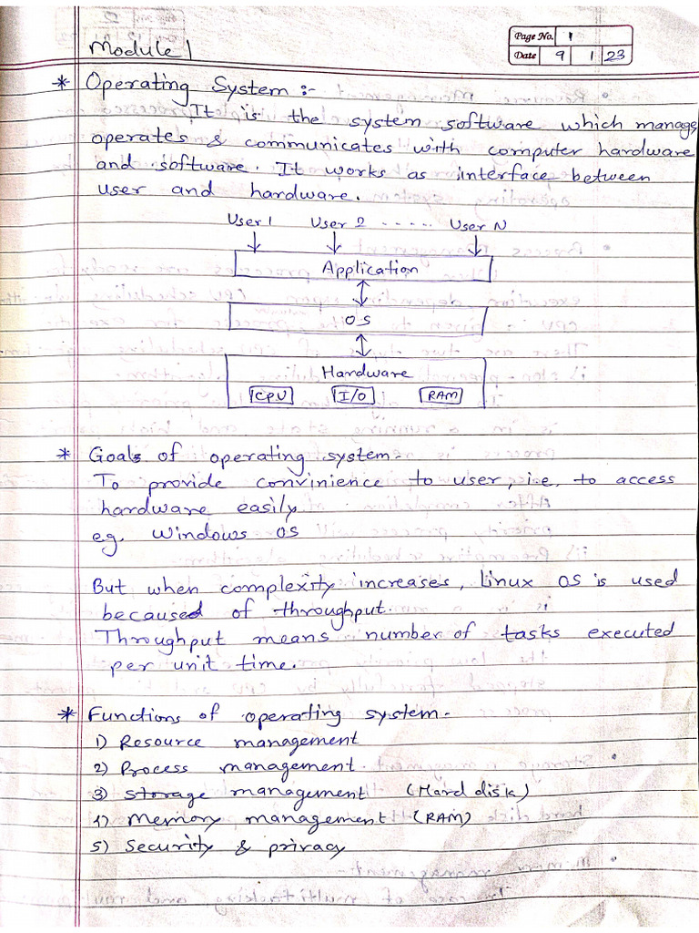 Os Notes | PDF