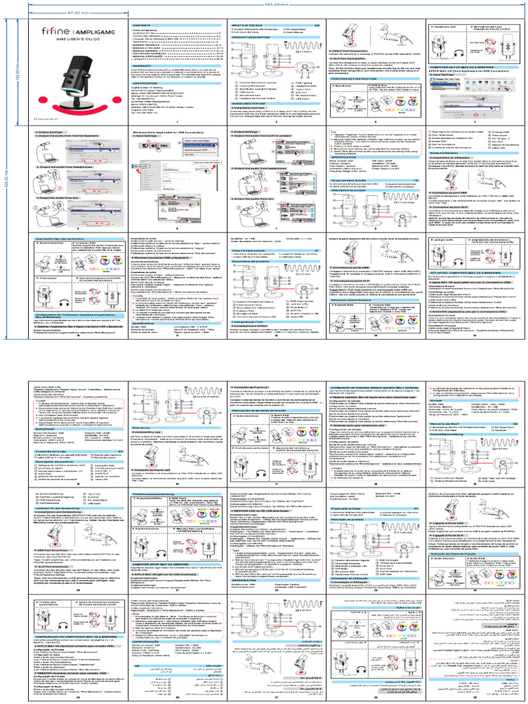 AmpliGame AM8 User Manual | PDF