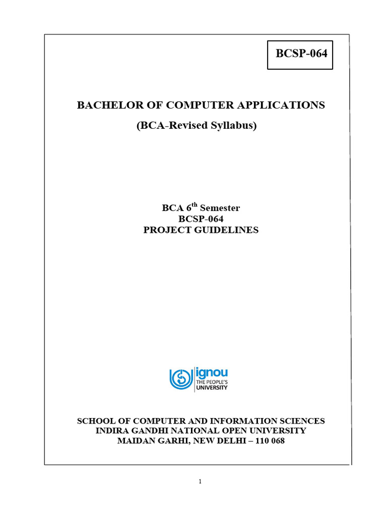 Bcsp064 Project Guidelines | PDF | Unit Testing | Software