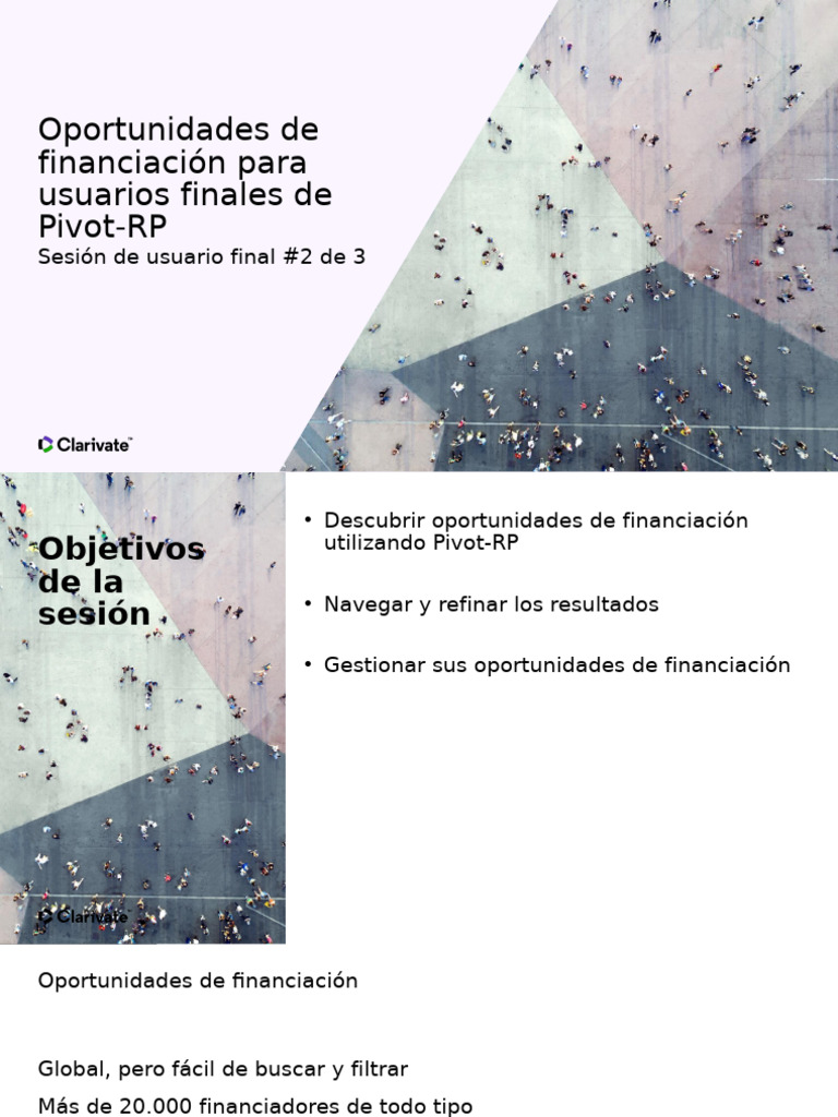 RM PivotRP Oportunidades de Financiación para Usuarios Finales de Pivot ...