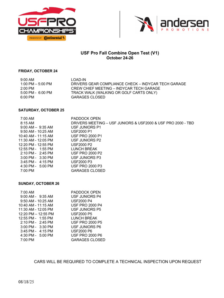 Usf Pro 2000 Meeting | PDF
