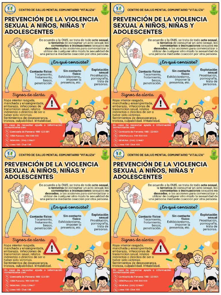 Folleto de Prevencion de La Violencia Sexual | PDF