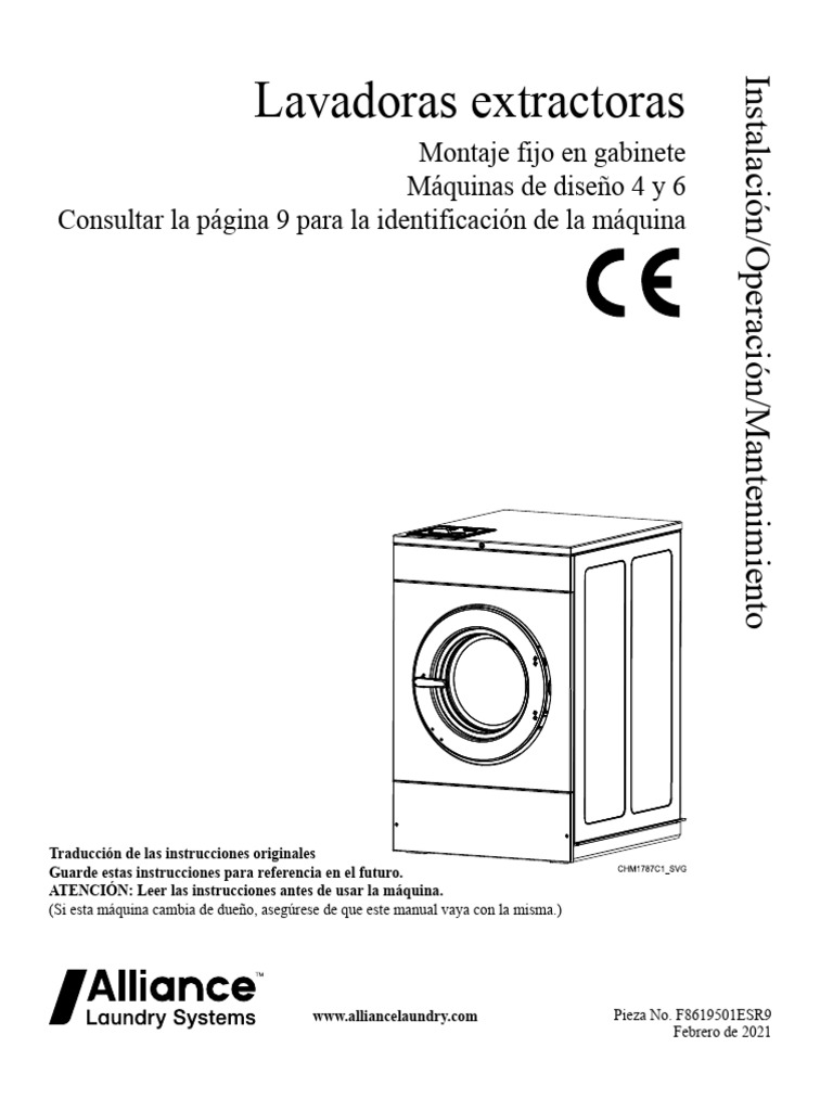 Manual de Instalación y Mantenimiento de Lavadoras | PDF | Radio | Lavadora