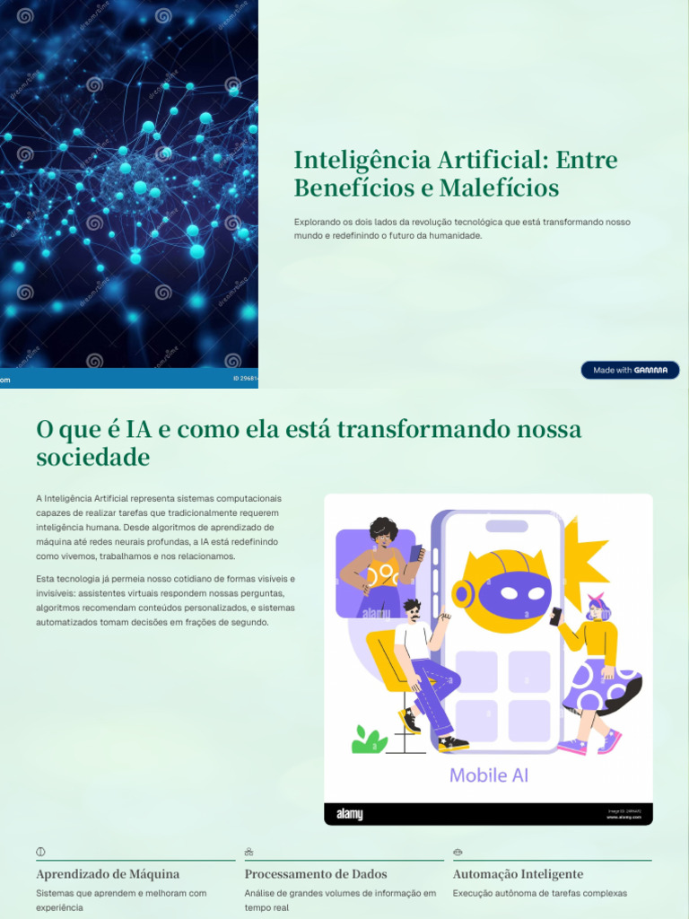 Benefícios e Malefícios da IA | PDF | Inteligência artificial ...