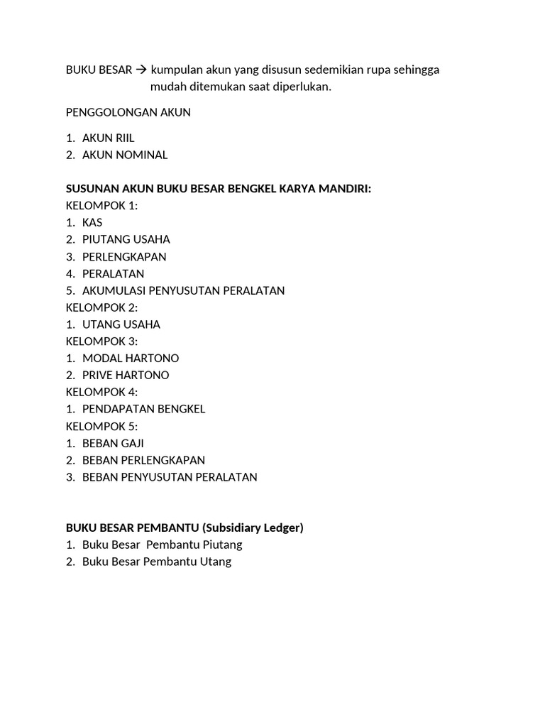 Buku Besar | PDF