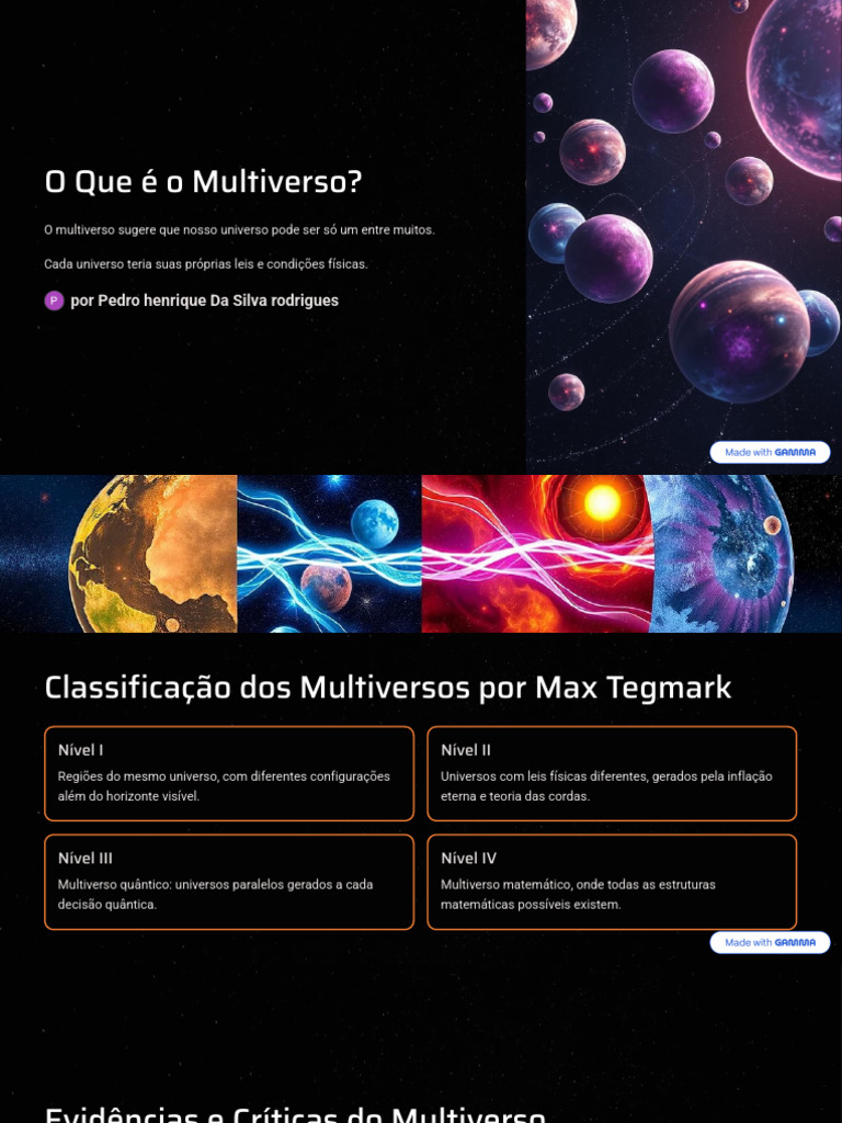 O que é o Multiverso e suas Implicações | PDF