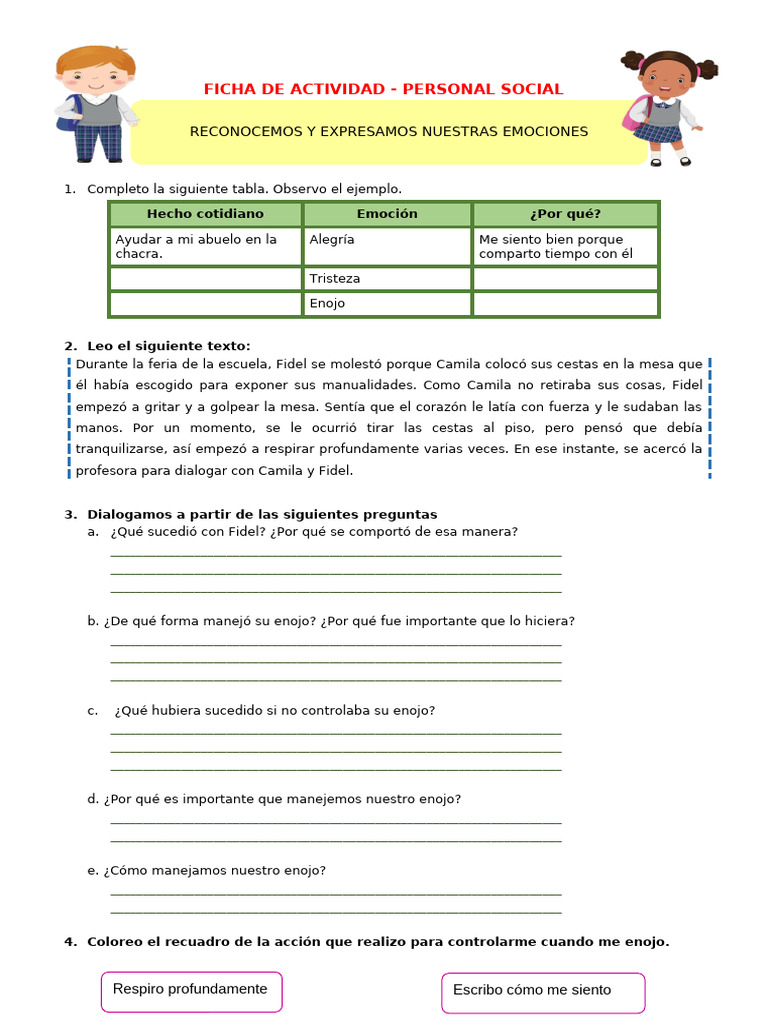 Reconocimiento y Manejo de Emociones | PDF | Ira | Las emociones