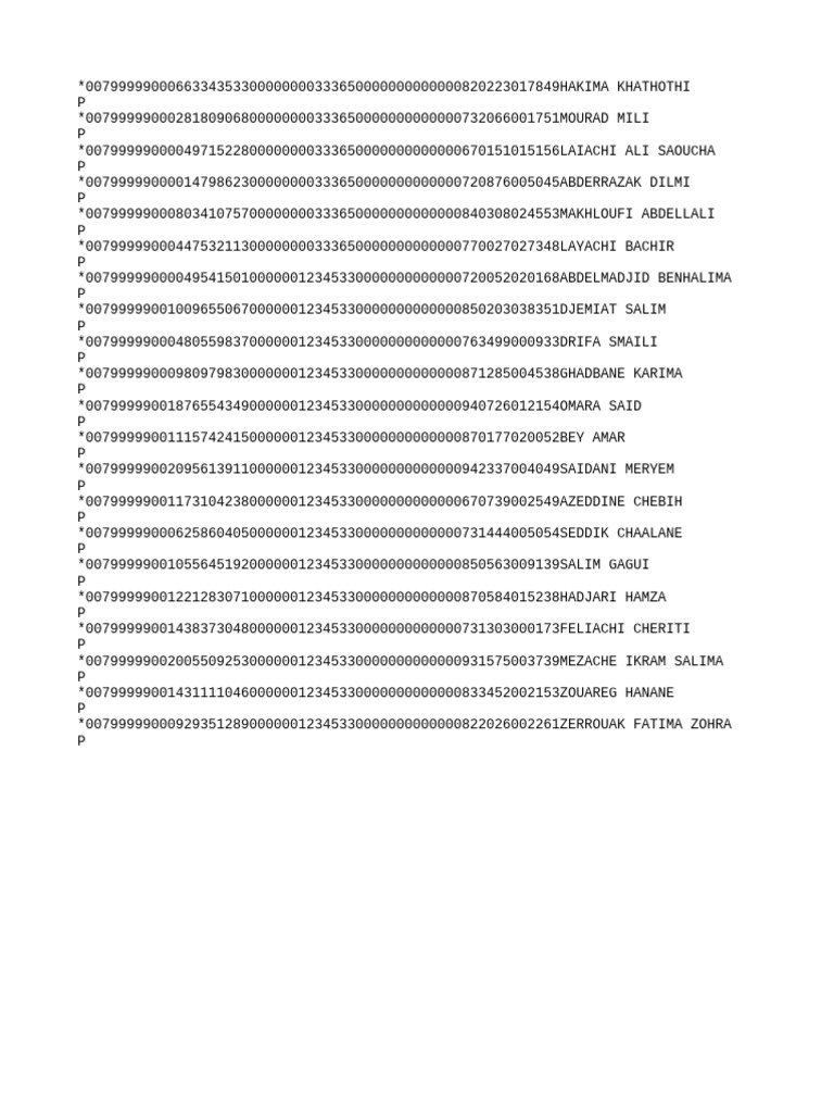 Liste Nominative 0304 | PDF