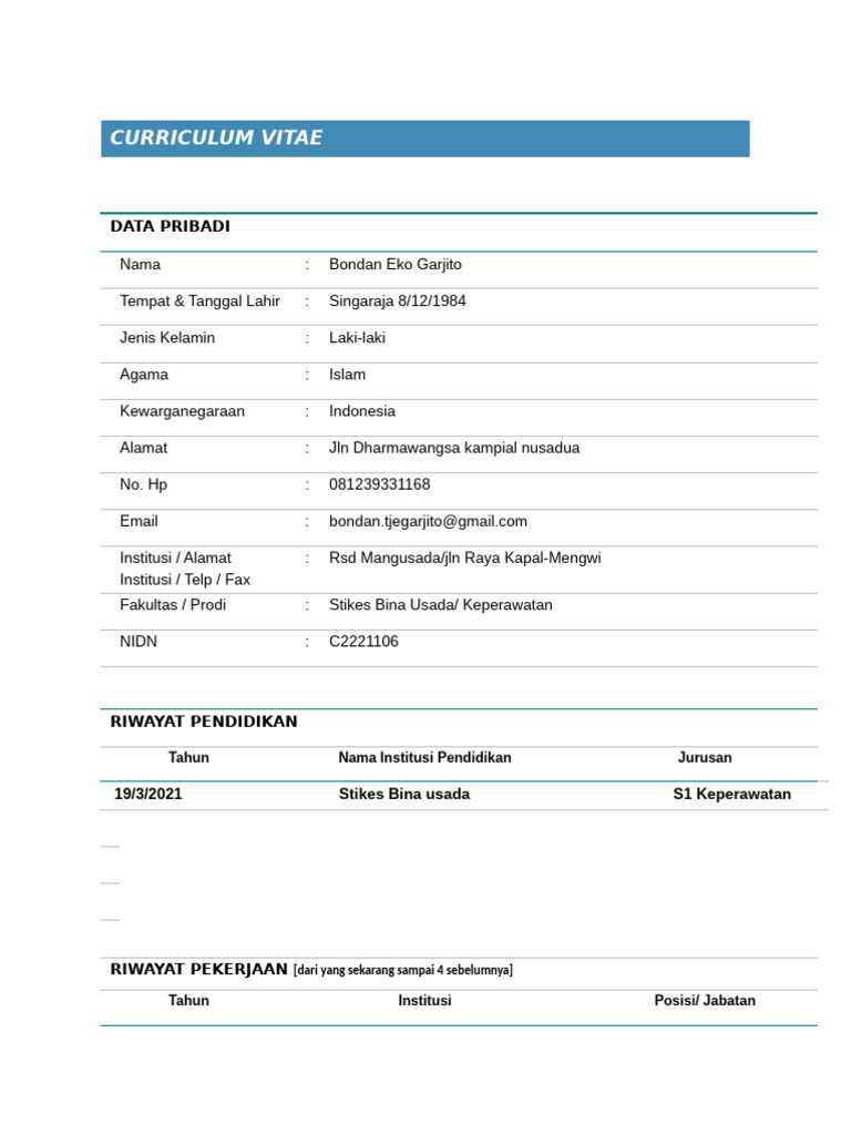 CV Responden1 | PDF