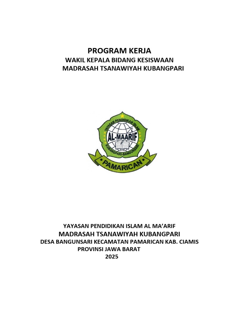 PROGRAM PEMBINAAN KESISWAAN | PDF