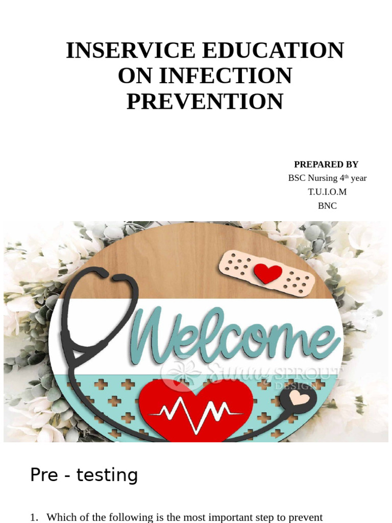Inservice Education On Infection Prevention FF | PDF | Personal ...